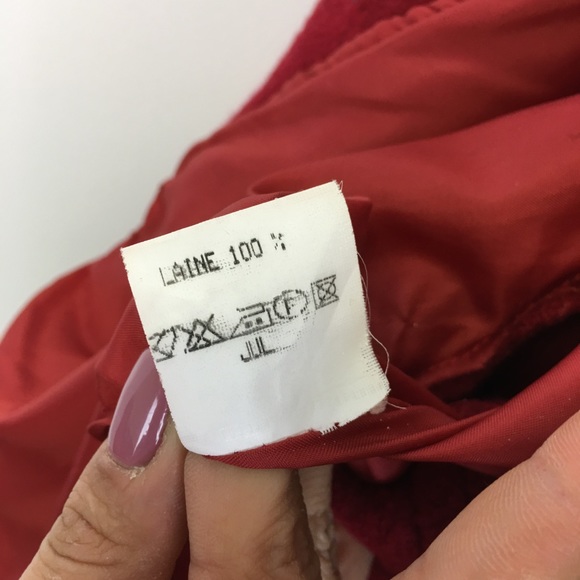 Eva Tralala Paris Designer Red Wool Short Blazer - Picture 7 of 8